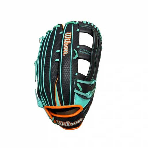 Wilson A1000 H12 Double Post Seafoam/Black/Orange 14"