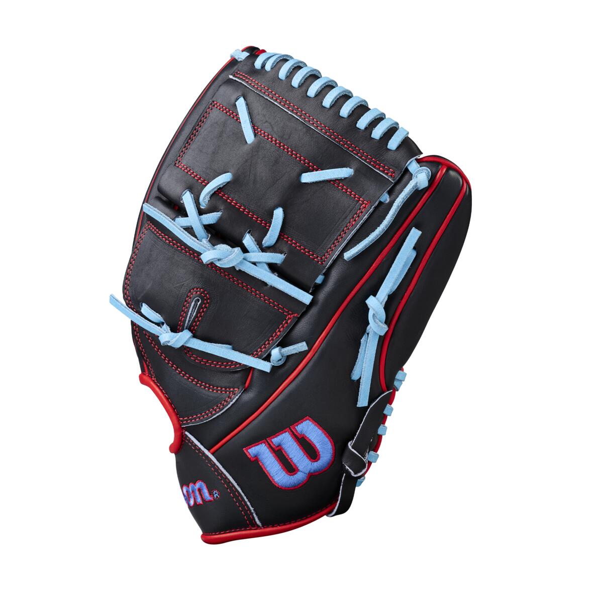 Wilson A2000 Summer 2026 B25 Black/Red/Sky Blue 12.25"