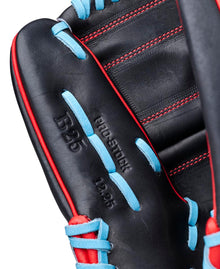 Wilson A2000 Summer 2026 B25 Black/Red/Sky Blue 12.25"