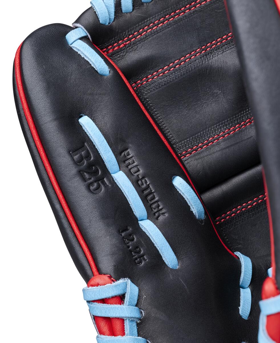 Wilson A2000 Summer 2026 B25 Black/Red/Sky Blue 12.25"