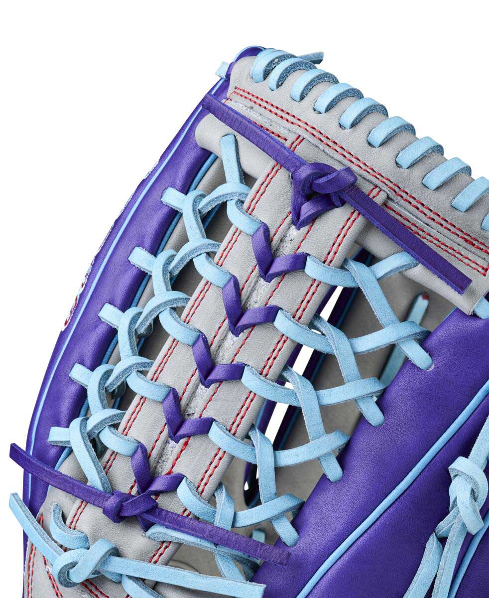 Wilson A2000 Fastpitch Summer 2026 T125 Purple/Grey/Sky Blue 12.5"