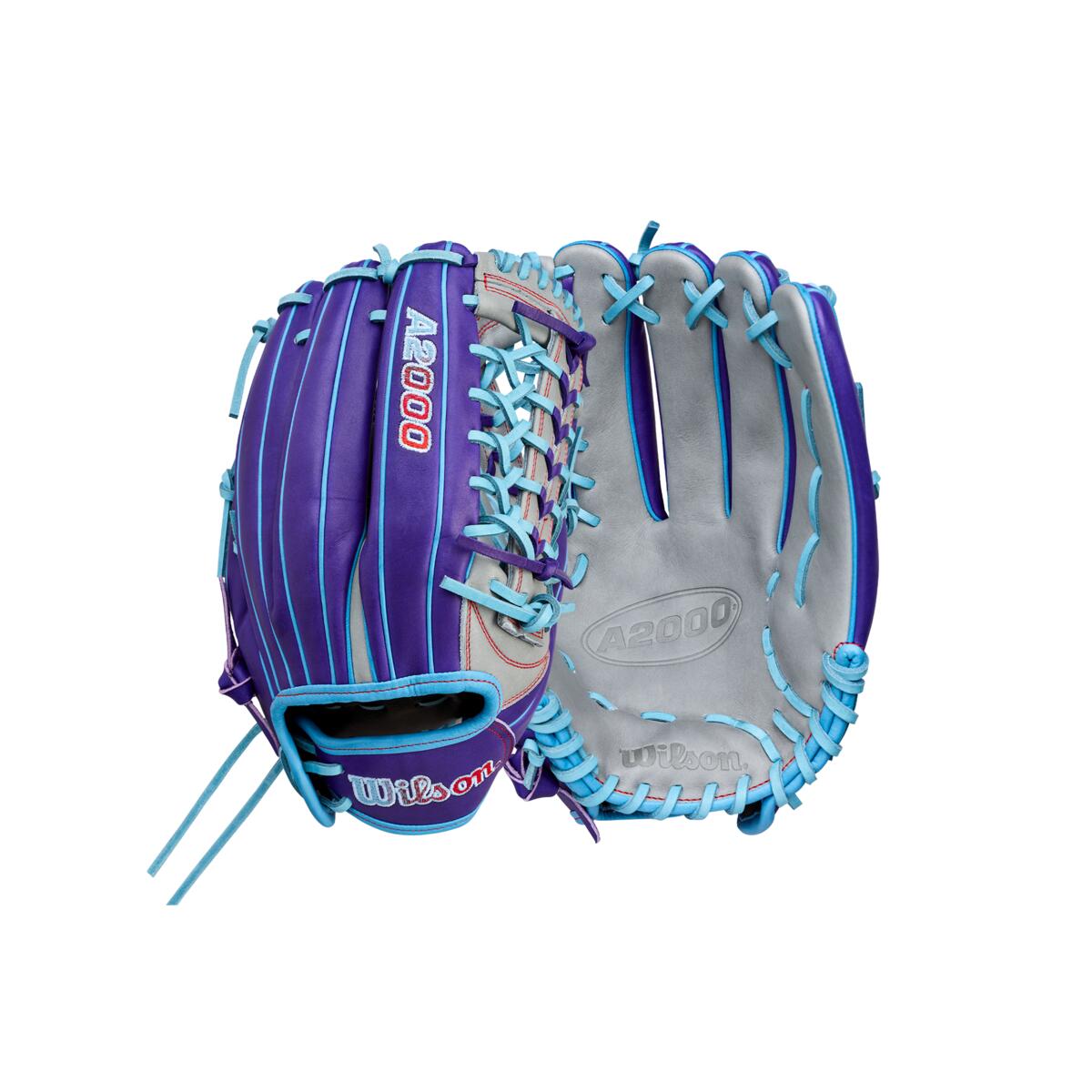 Wilson A2000 Fastpitch Summer 2026 T125 Purple/Grey/Sky Blue 12.5"
