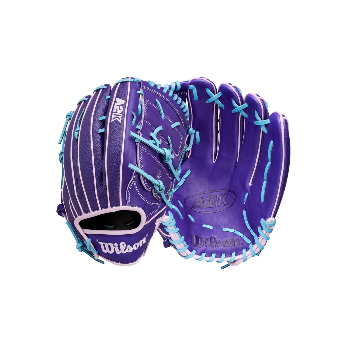 Wilson A2K Summer 2026 B75SS Purple/Lavender/Sky Blue 12.75"
