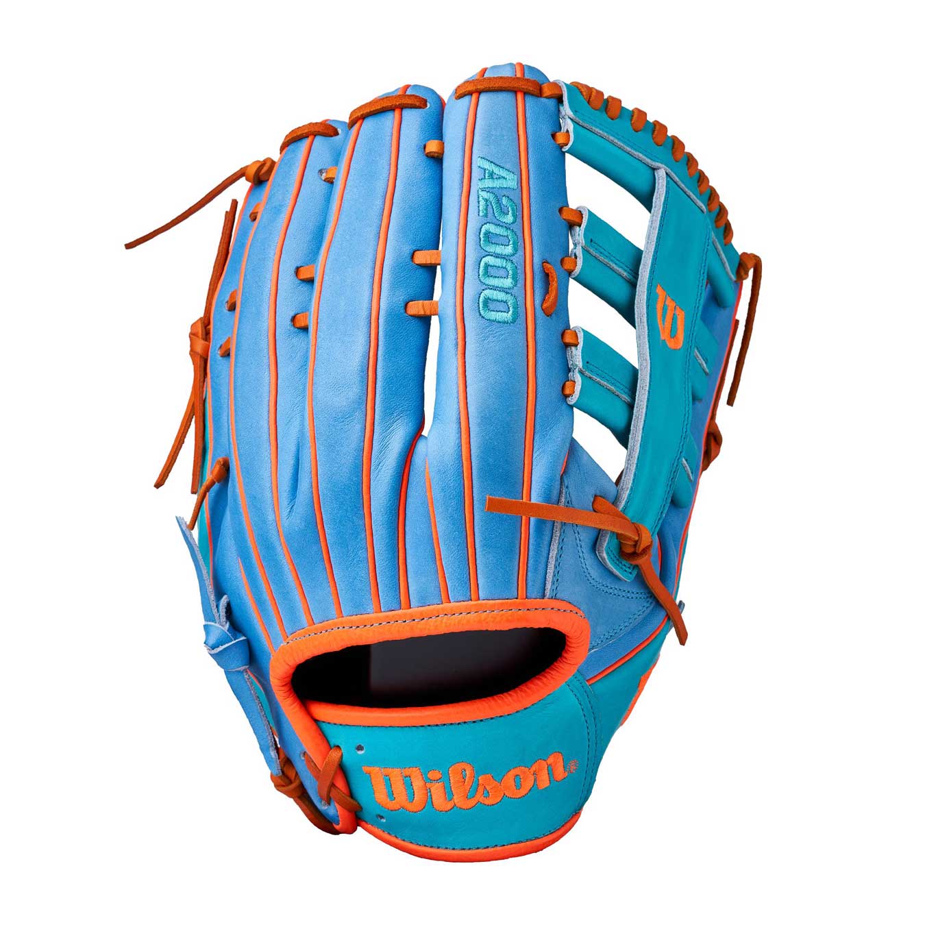 Wilson A2000 Slowpitch H12 Sky Blue/Teal Green 13"
