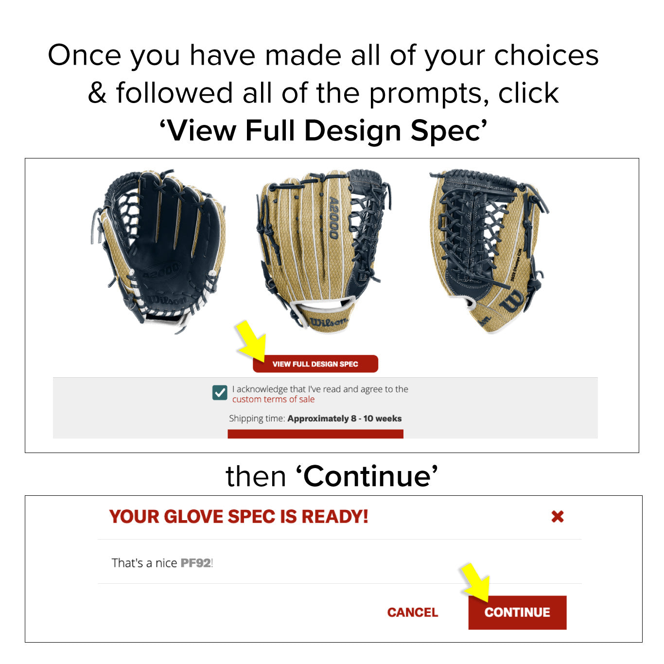 Wilson A2000 Custom Glove – Home Run Sports