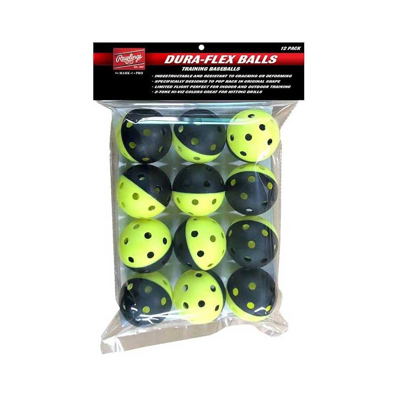Rawlings Dura-Flex 9" Training Balls-12-Pack