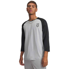 UA Mens Utility 3/4 Shirt Mod Grey/Black Small