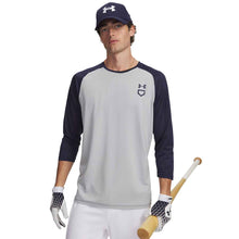 UA Mens Utility 3/4 Shirt Grey/Navy Small