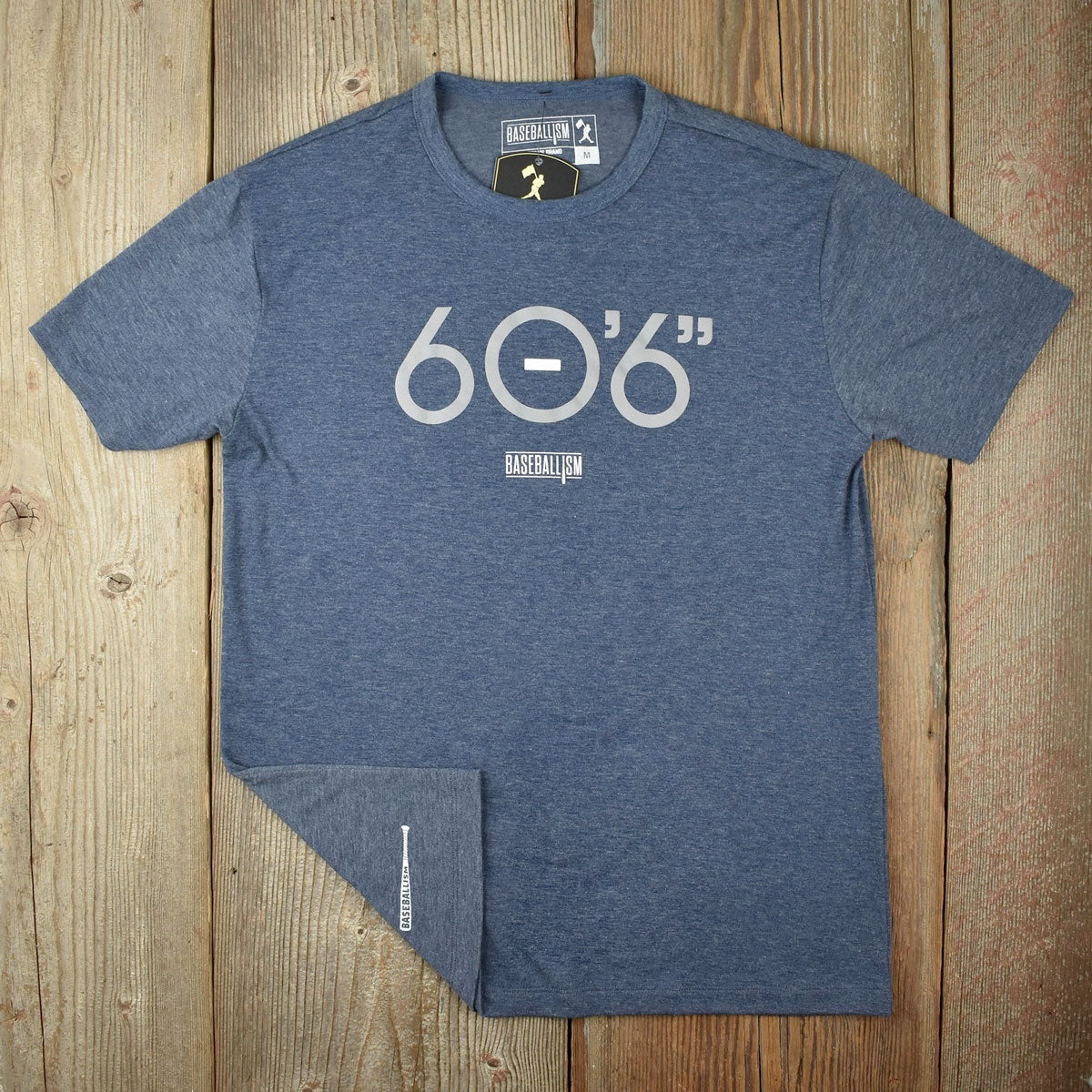 Baseballism Men's 60 Feet 6 Inches T-Shirt - Navy