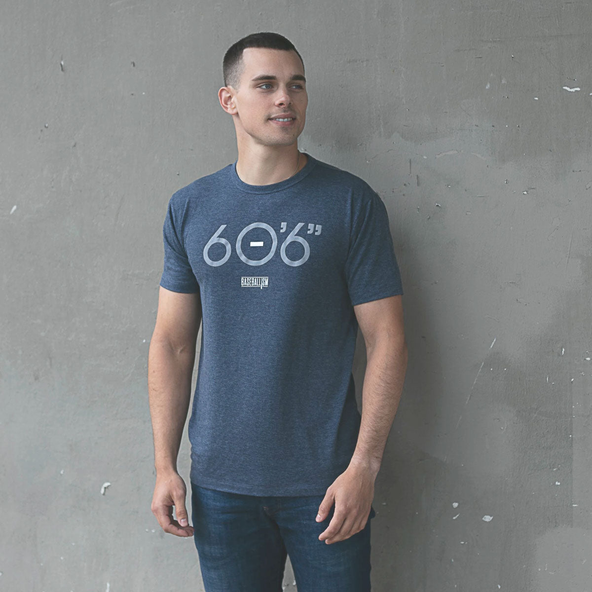 Baseballism Men's 60 Feet 6 Inches T-Shirt - Navy