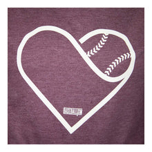 Baseballism Heart Seams Women's Hoodie