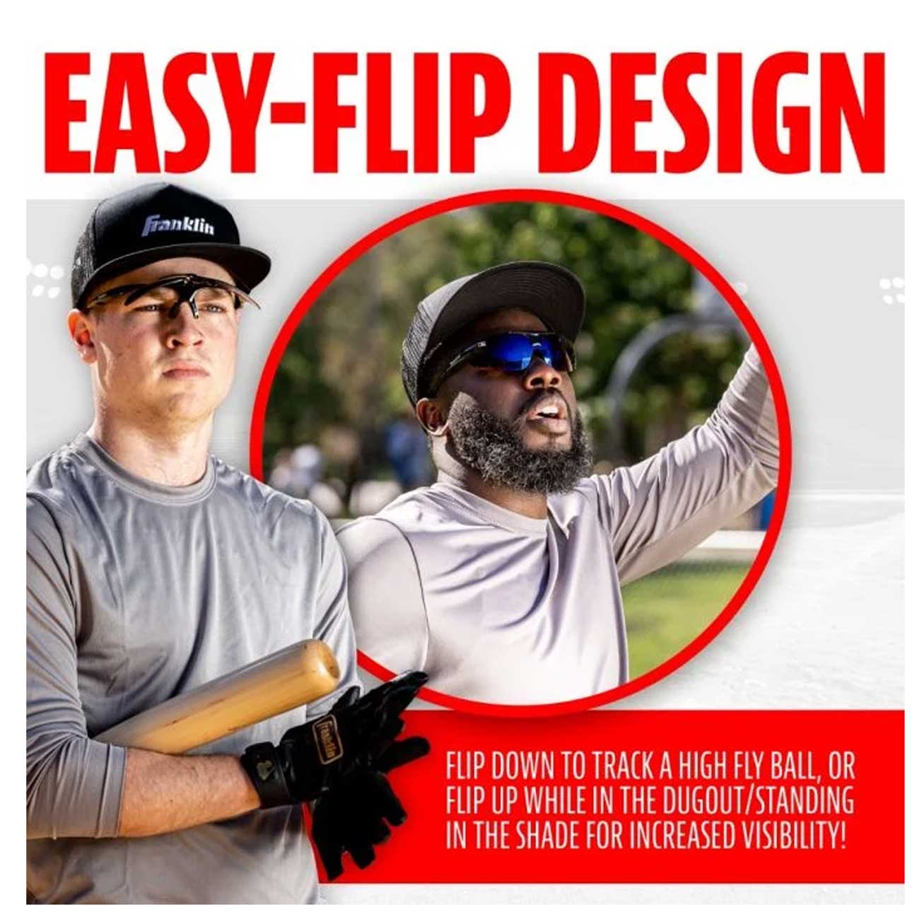 Franklin MLB Deluxe Flip Up Sunglasses