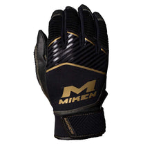 Miken Pro Series Slo-Pitch Batting Glove Adult - Black/Gold