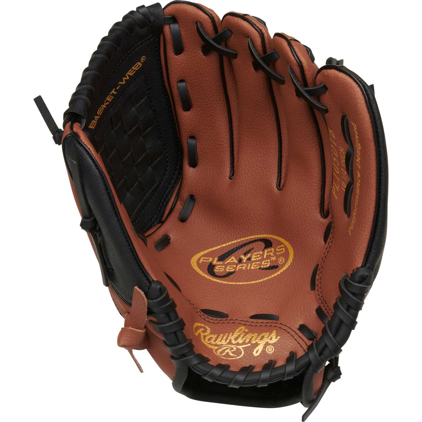 Rawlings Players Series Youth 10 1/2" Glove - Dark Tan/Black - RHT