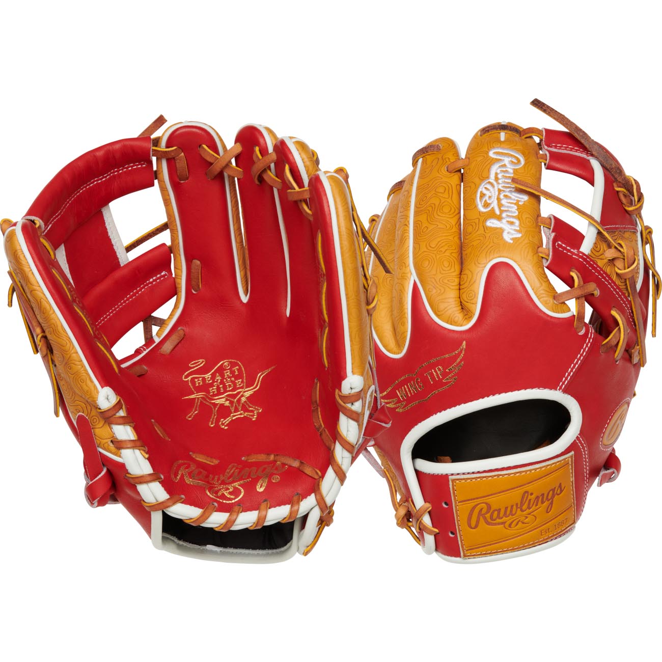 Rawlings Heart of the Hide Color Sync 7.0 RPRO204W-2XS 11.5"-RHT