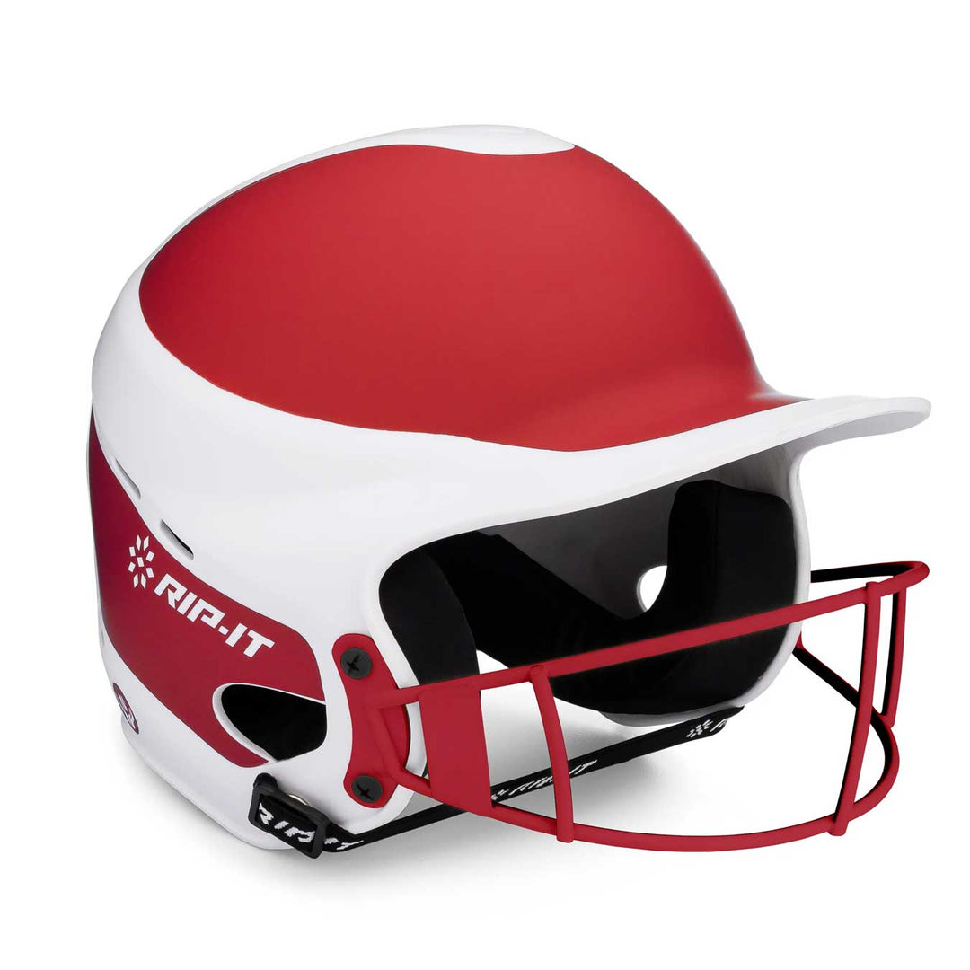 RipIt Vision Pro Matte TwoTone Matte Softball Batting Helmet Home