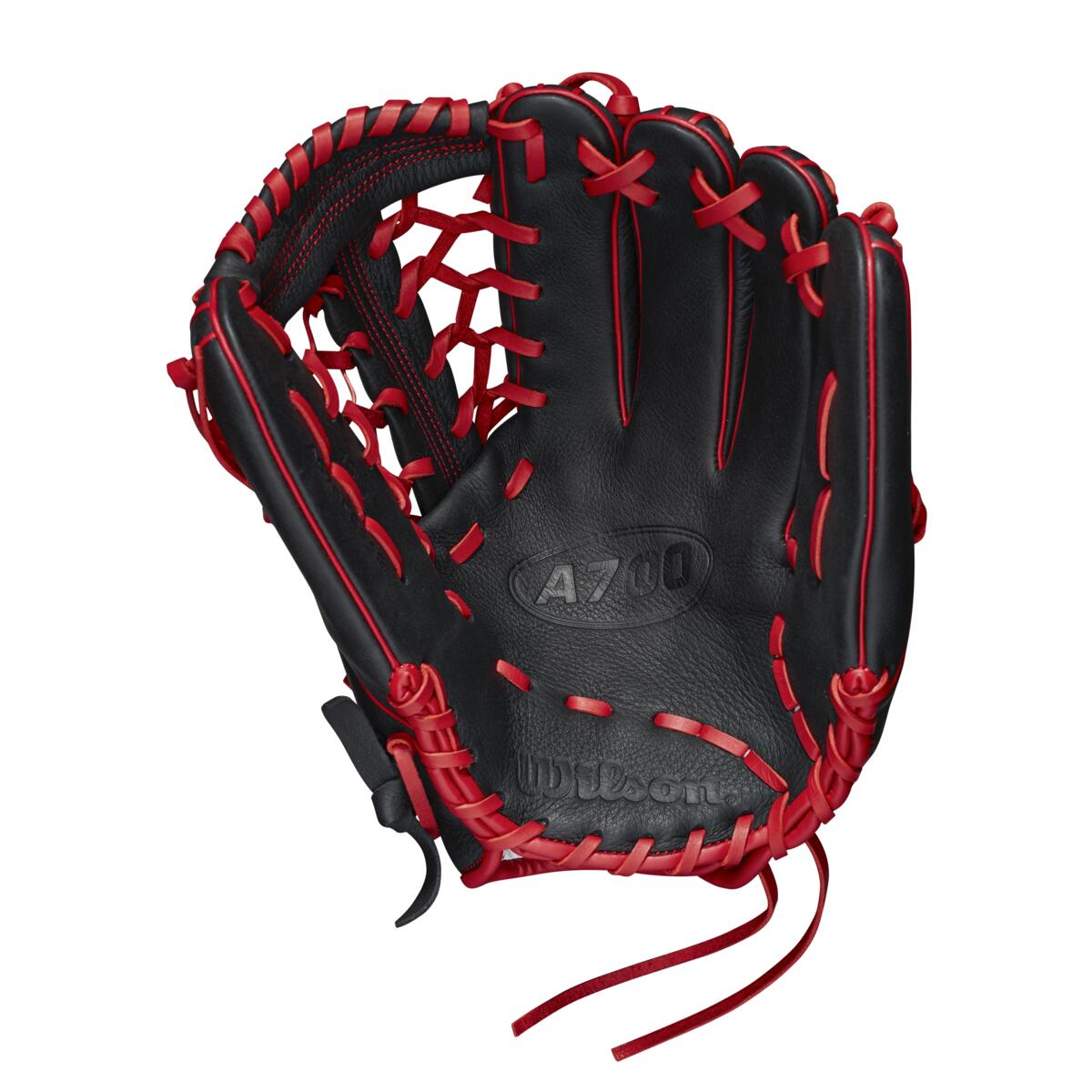 Wilson A700 Pro T-Lace Web Black/Red 12"