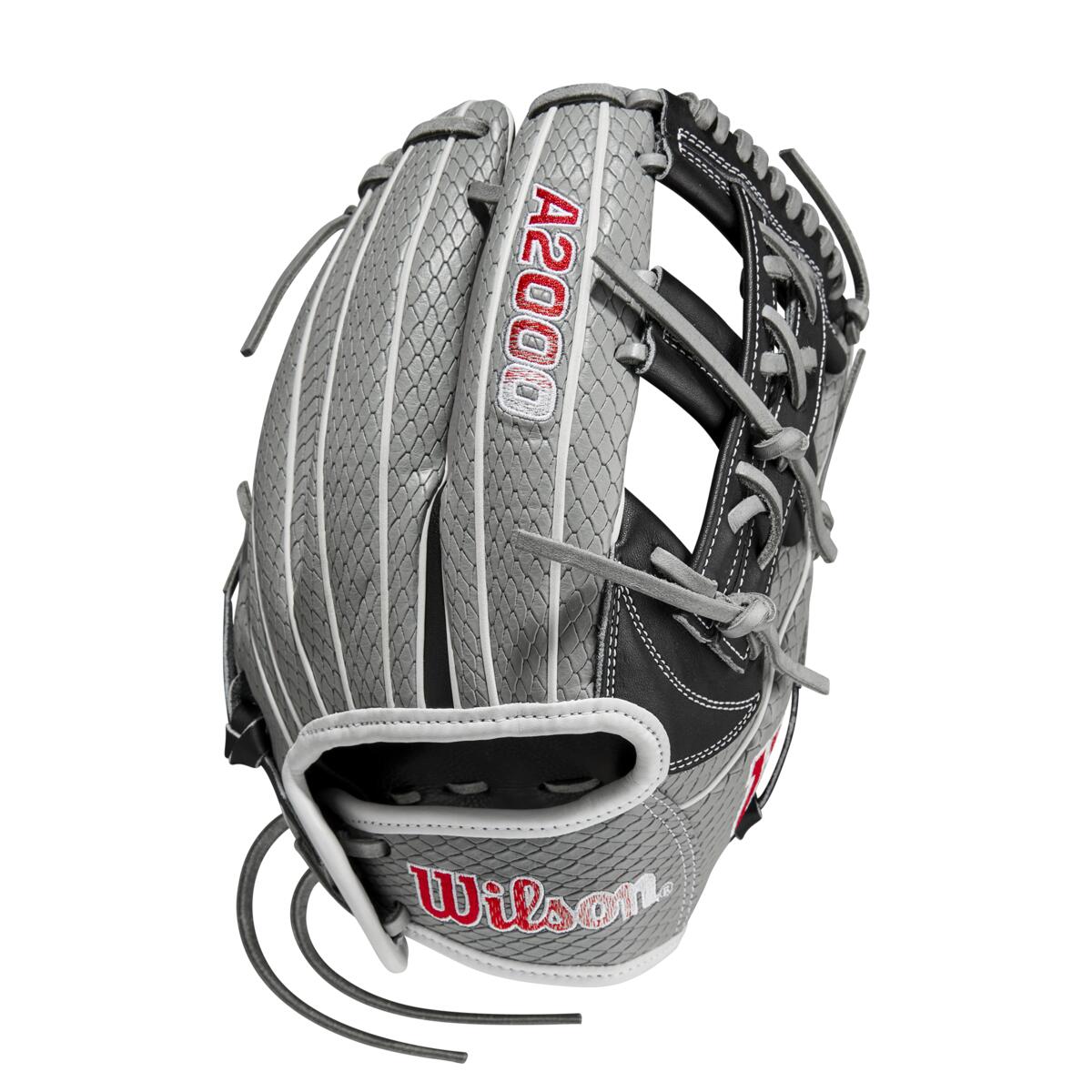 Wilson A2000 Fastpitch SuperSkin FP75 Black/Grey/Red/White 11.75"-RHT