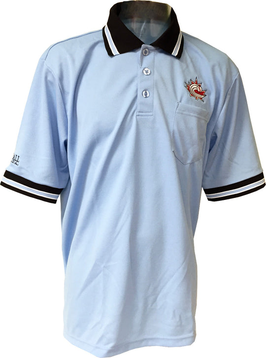New Baseball Canada Powder Blue Umpire Shirt Home Run Sports