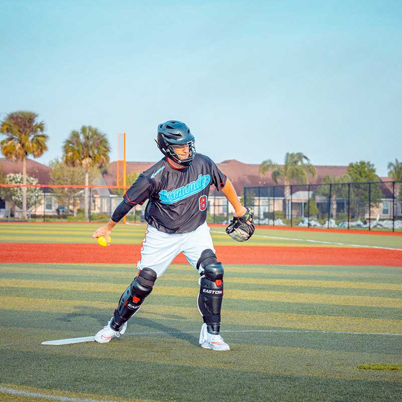 Pitch Mask Easton Hellcat Slo-Pitch Pitchers Helmet – Home Run Sports
