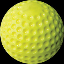 Rawlings Yellow Dimpled 9" Machine Balls