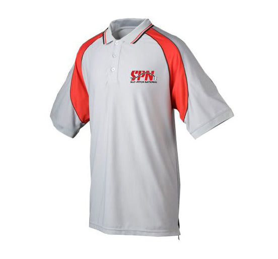 Slo-Pitch National Umpire Golf Shirt - Grey