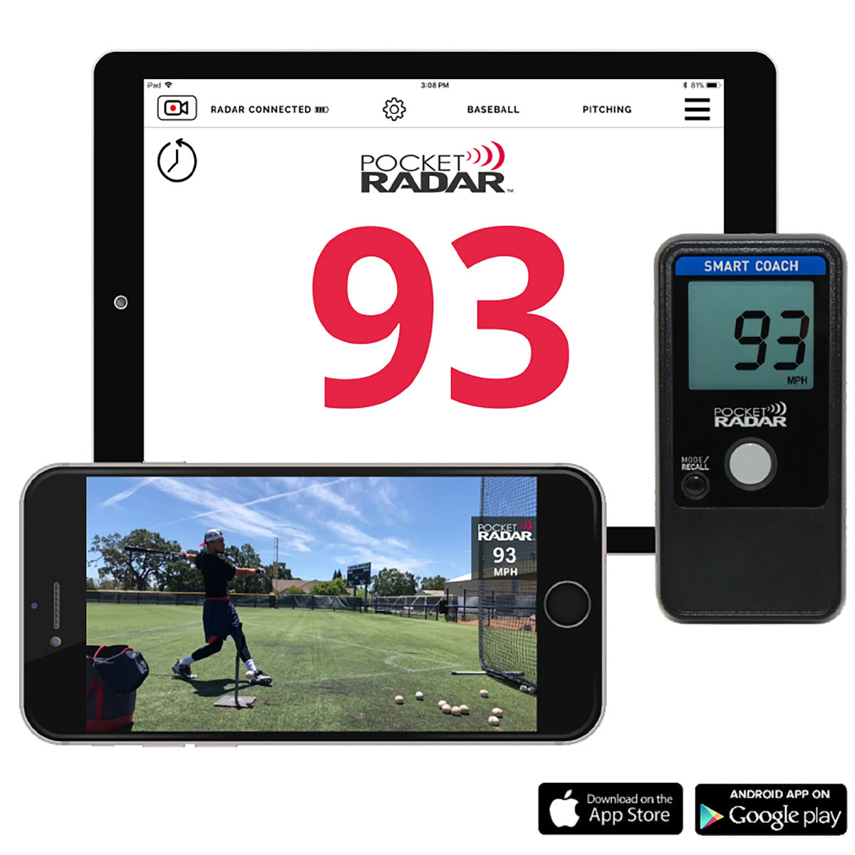 Pocket Radar Smart Coach ポケットレーダースマートコーチ Pocket Radar Smart Coach Radar | Source for Sports