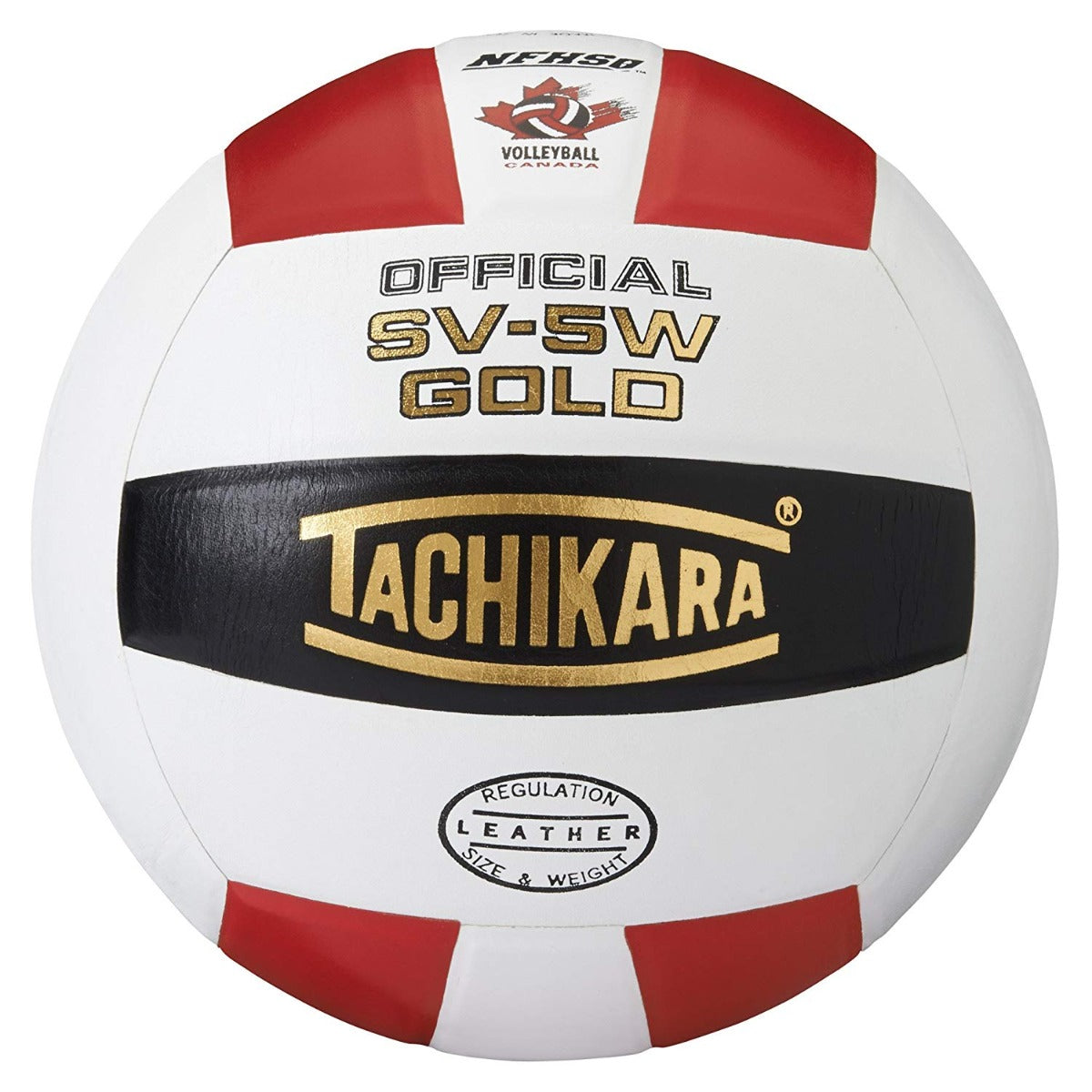 Tachikara Gold Official Game Volleyball - Red/Whit/Blk